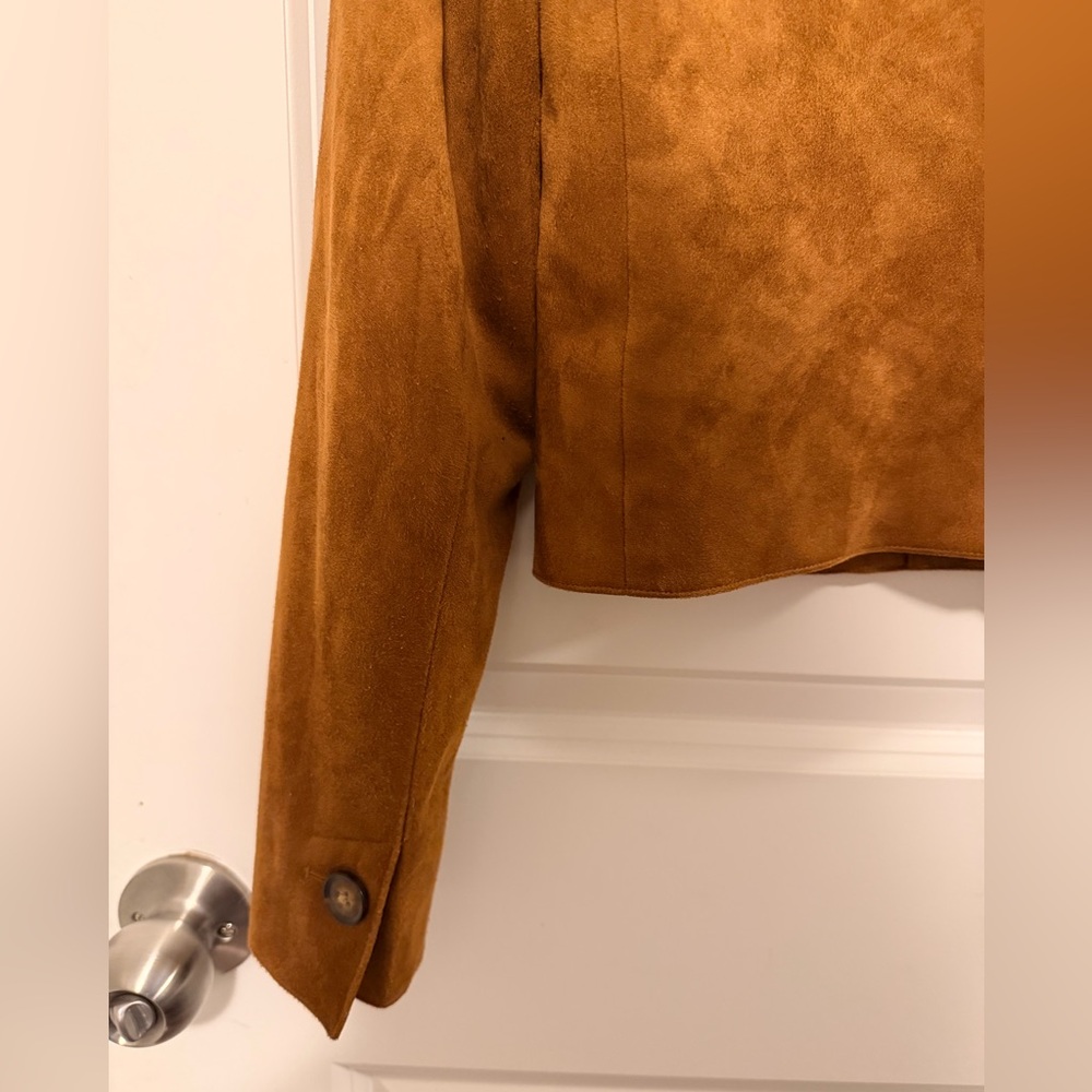 RW&CO. Tan Suede Women's Blazer - Picture 7 of 8